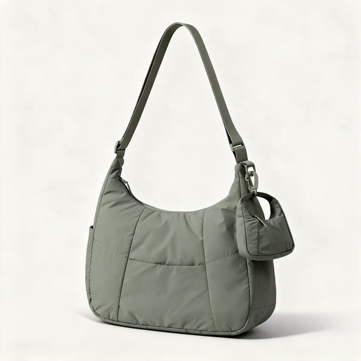 Zara Quilted Hobo Bag