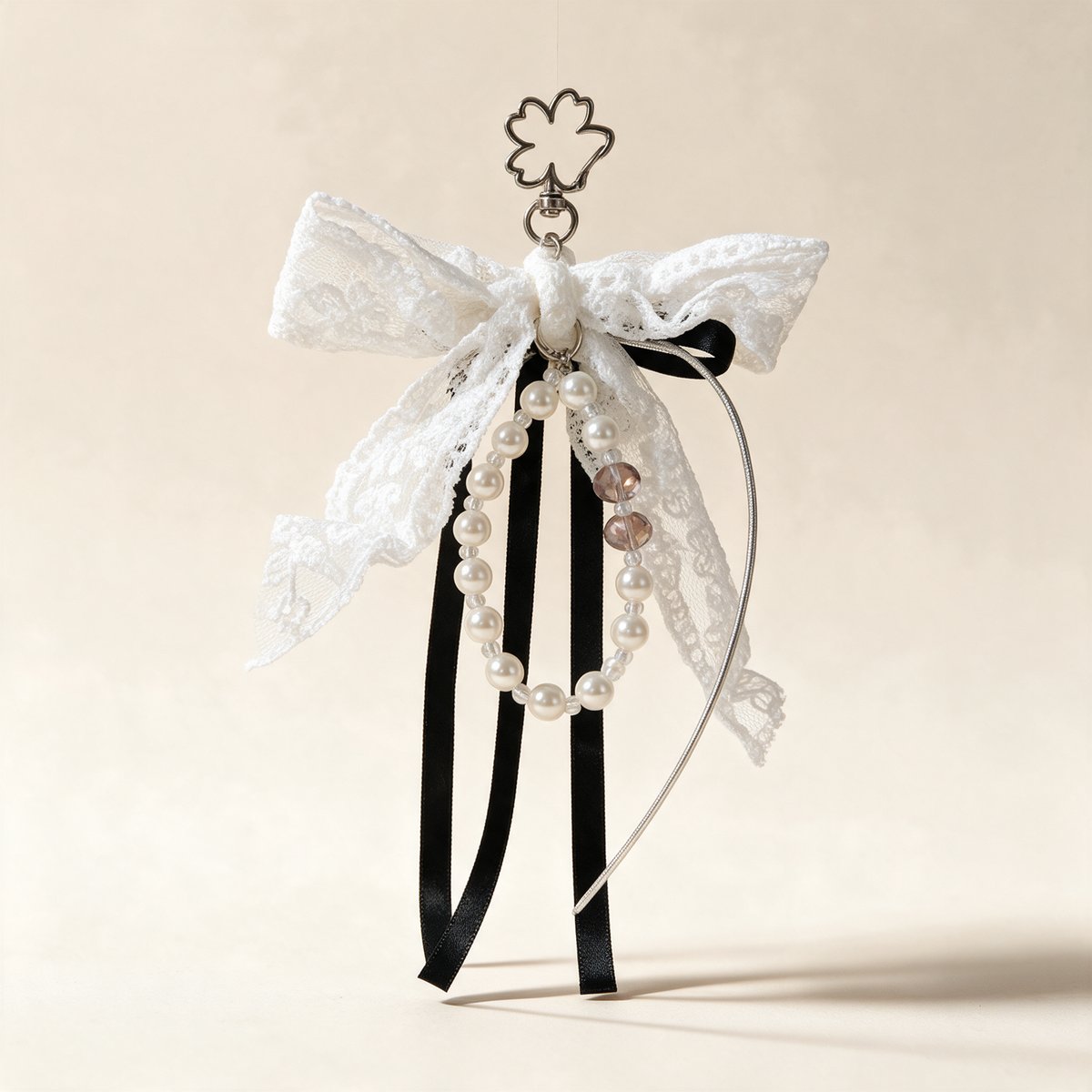 Noir Lace Bag Charm