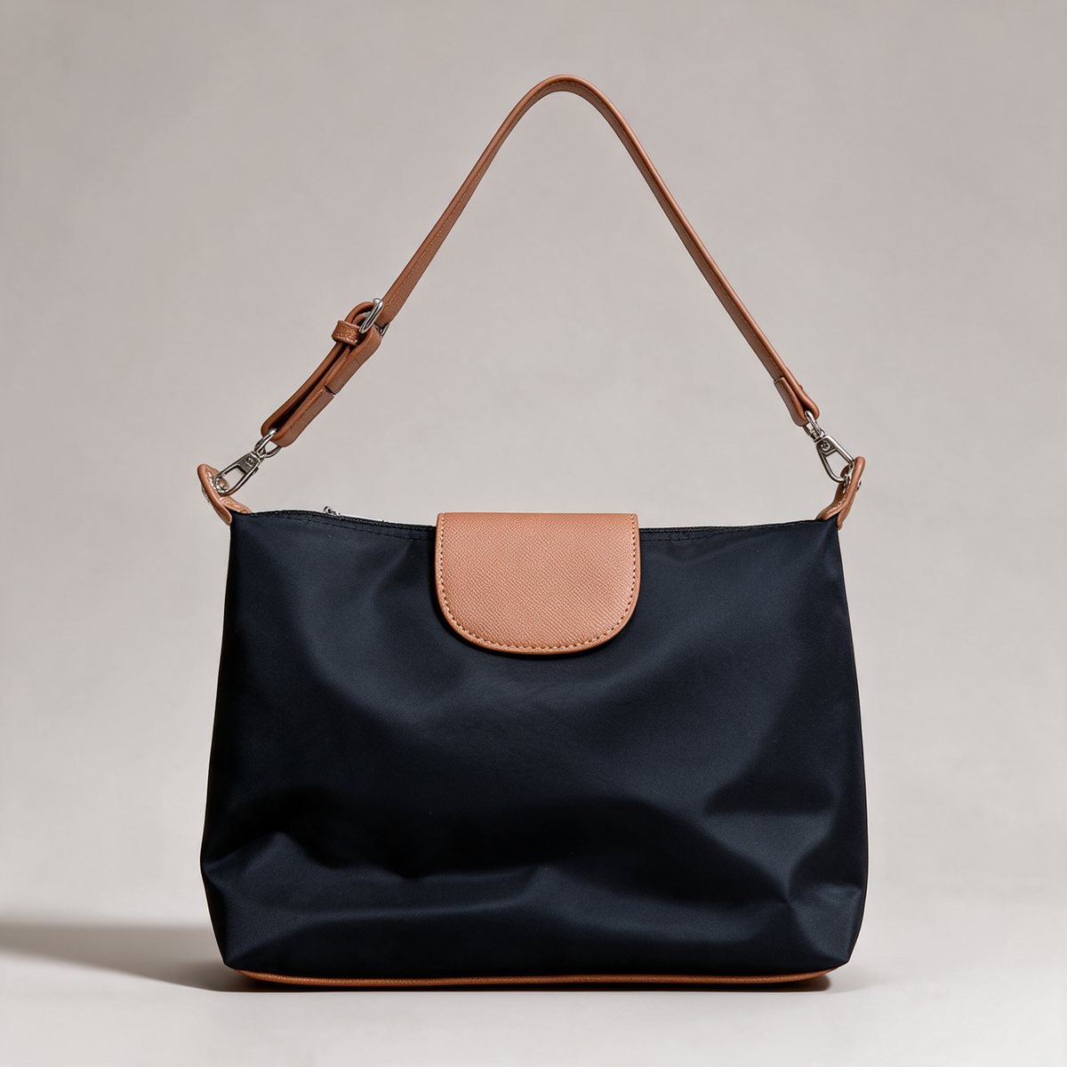 Lucien Mocha Flap Shoulder Bag